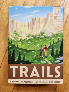 TRAILS Board Game Parks Series Hiking Outdoor Family Strategy, 2-4 Players 10+